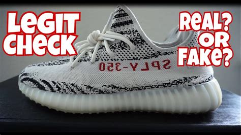 how do you know if zebra yeezys are fake